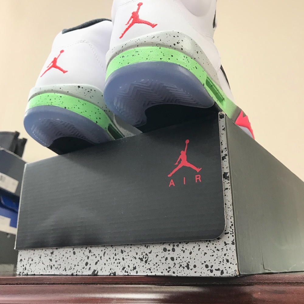 SOLD on StockX - Jordan V Poison Green Pro Star